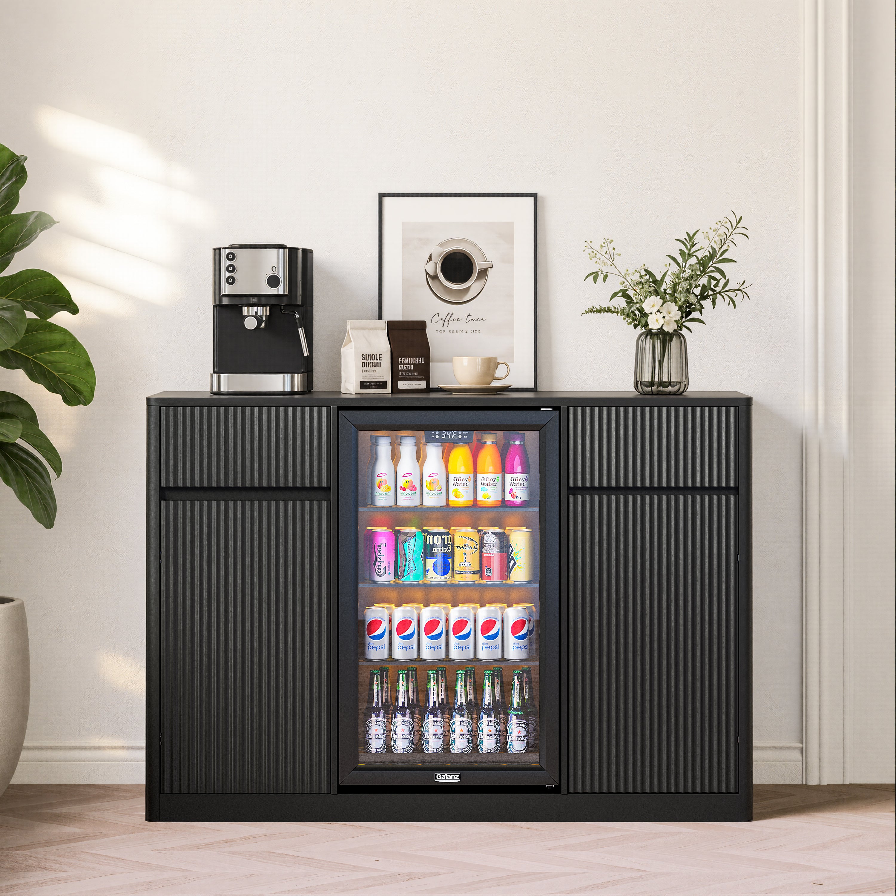 Sten Fluted Walnut Cabinet