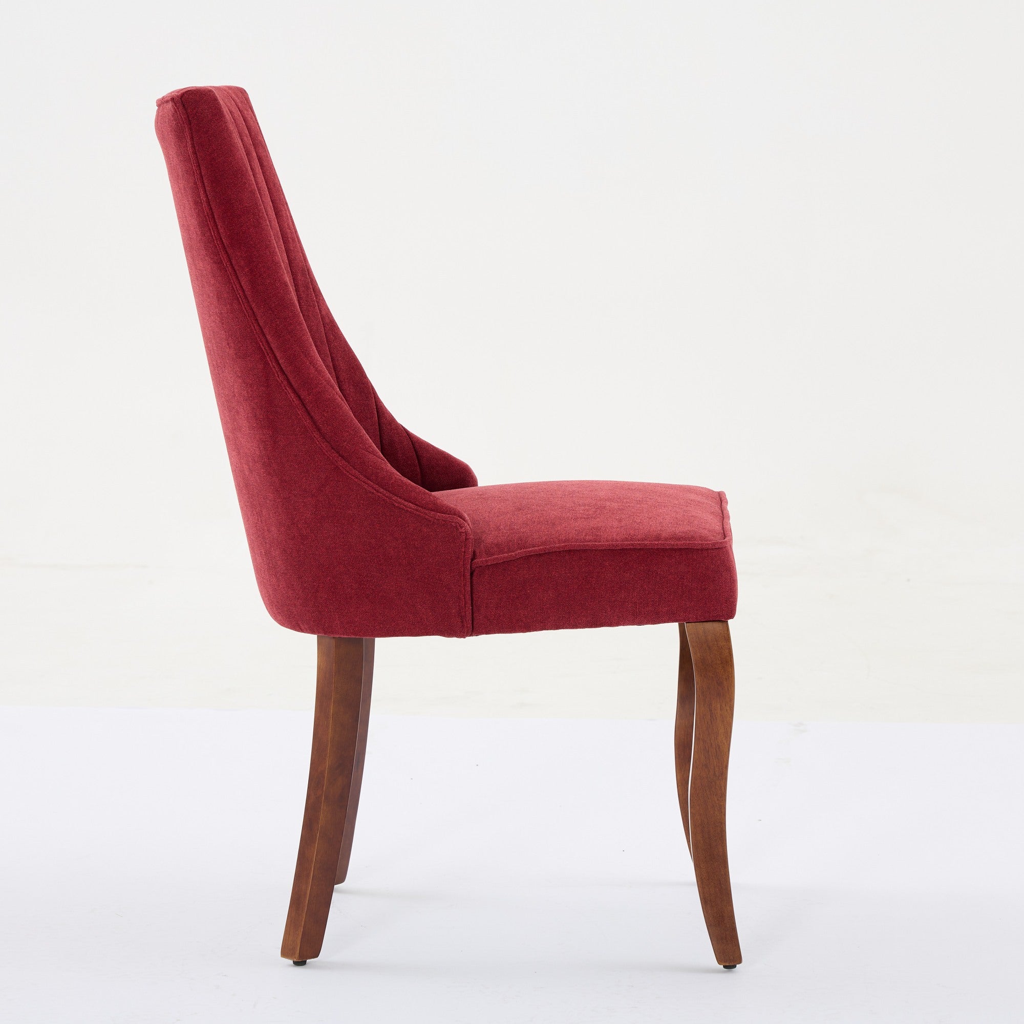 Moa Curved Linen Dining Chair