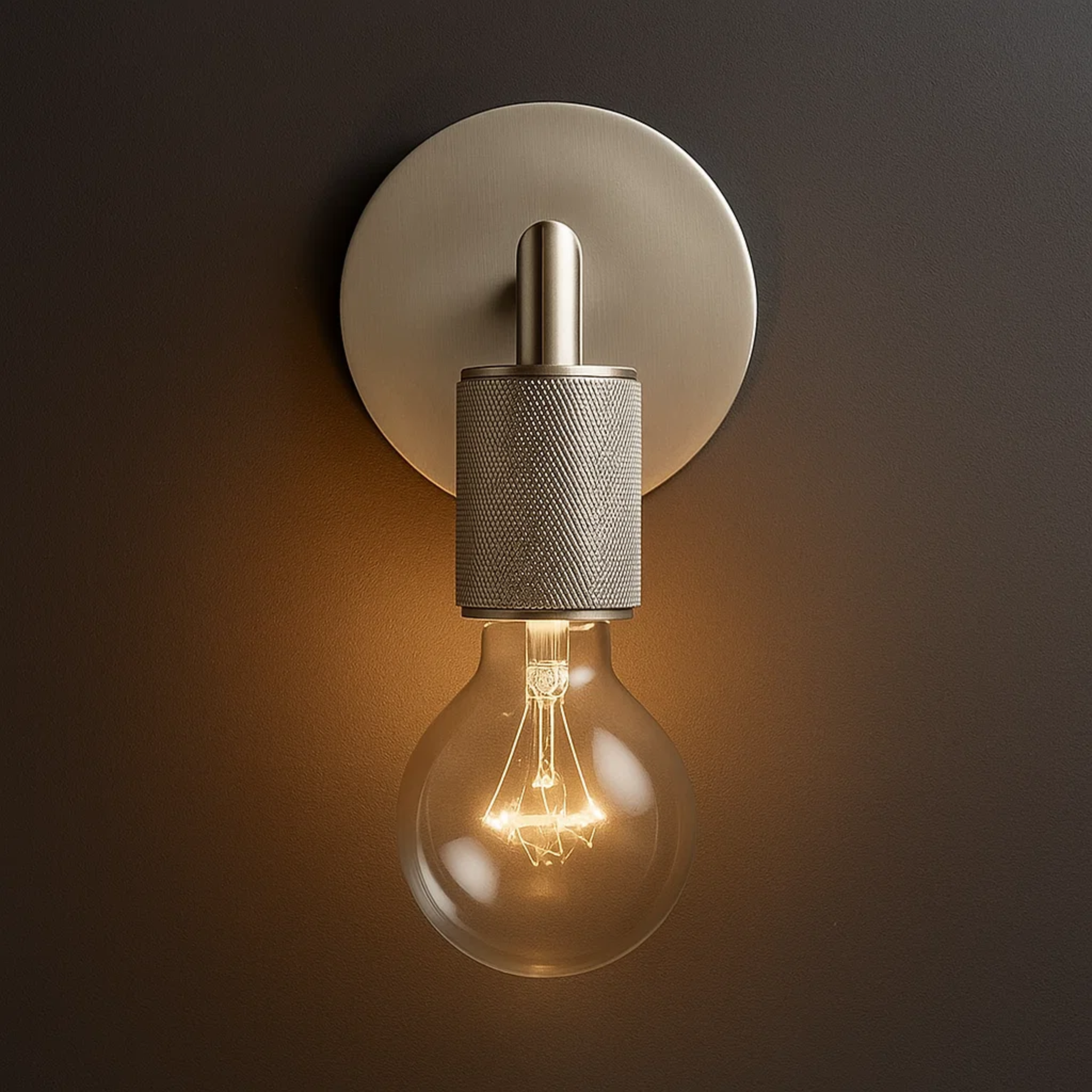 Industriële wandlamp met minimalistisch metalen armatuur