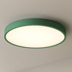 Strakke moderne ronde plafondlamp met zacht licht