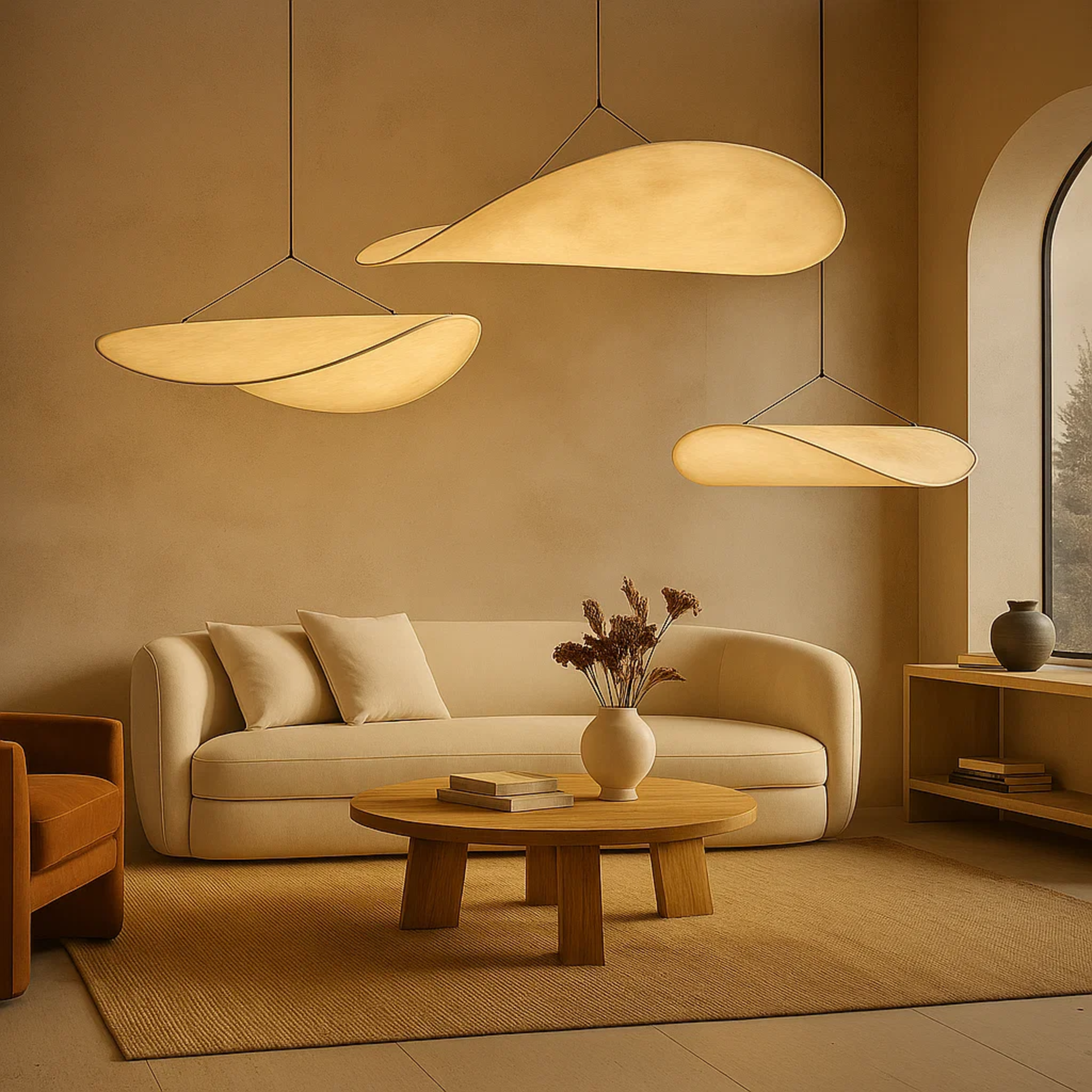 Japandi minimalistische hanglamp