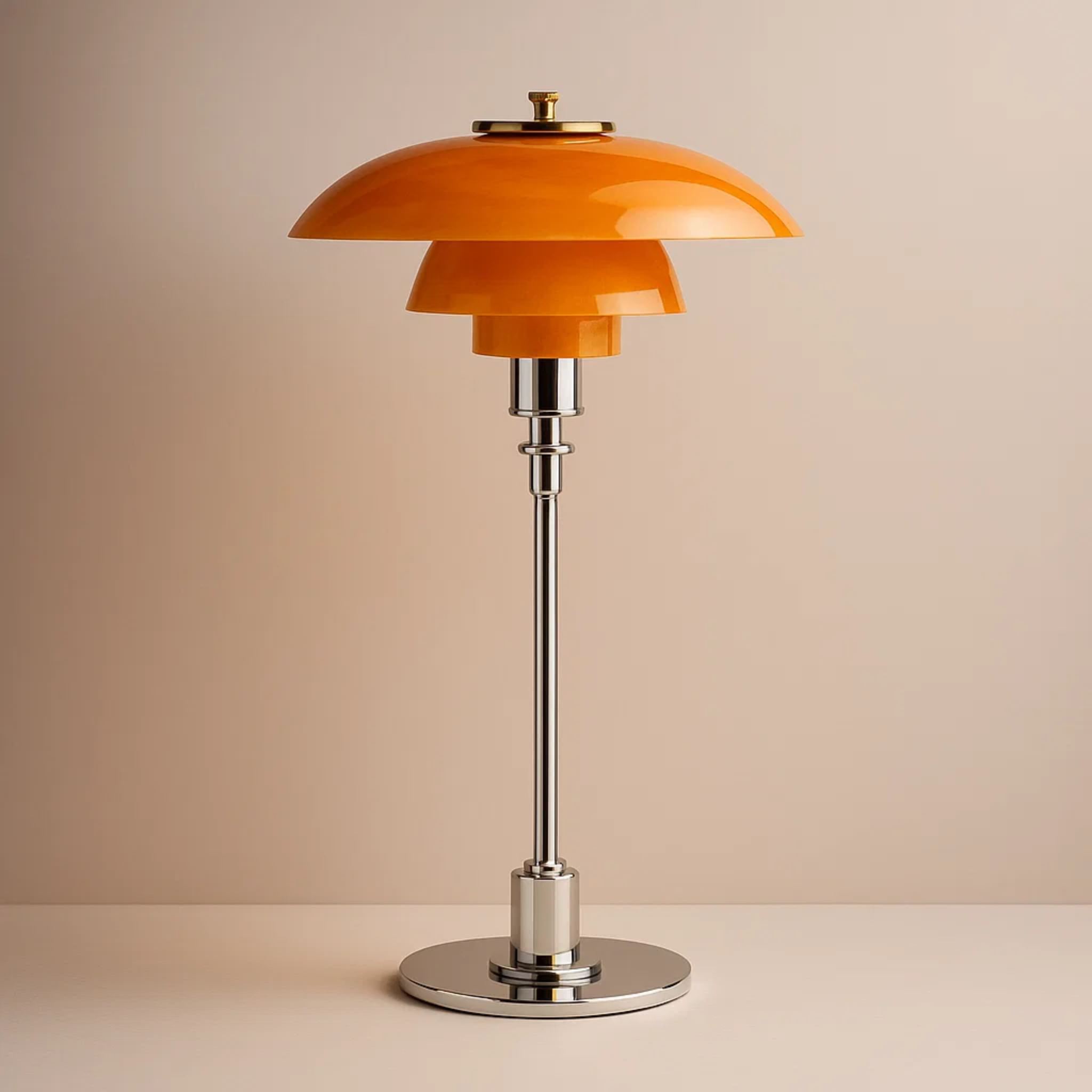 Tafellamp in retro design voor een warme sfeer