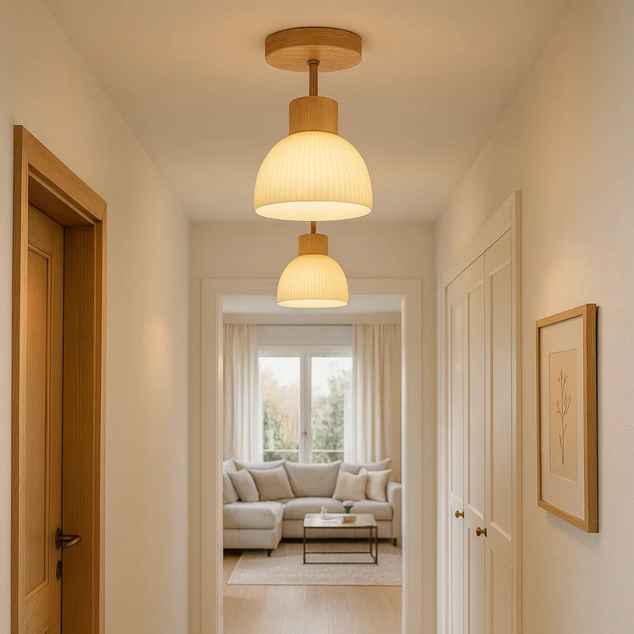 Plafonnier Mid-Century pour une ambiance chaleureuse