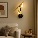 LED-wandlamp met vogelfiguur