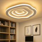 Acryl LED-opbouw plafondlamp met golfpatroon