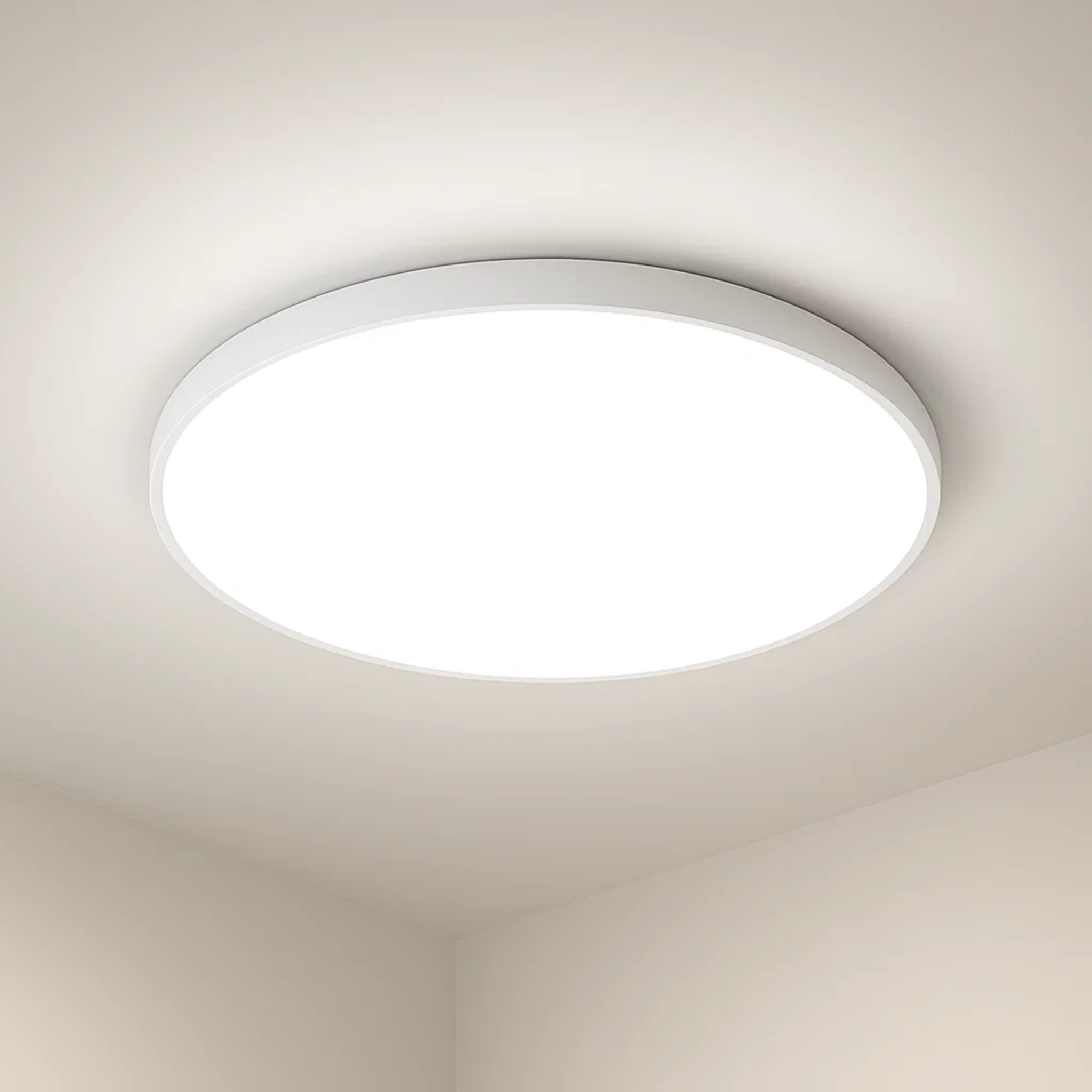 Moderne strakke ronde plafondlamp