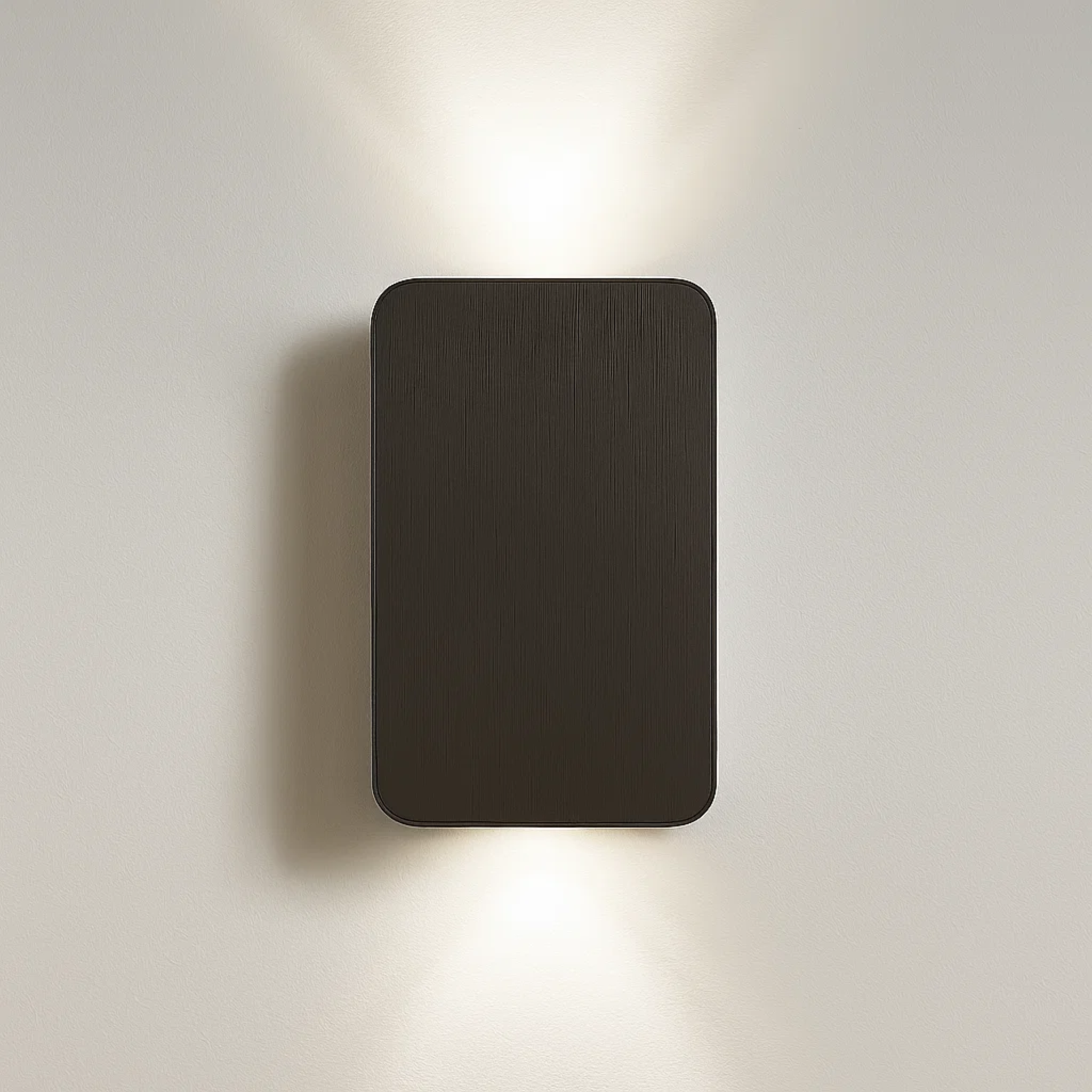 Strakke LED-wandlamp met licht naar boven en beneden