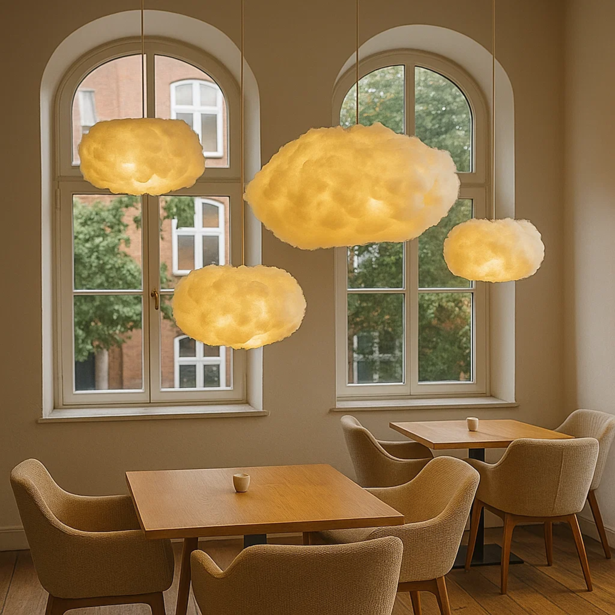 Wolkvormige LED-plafondlamp