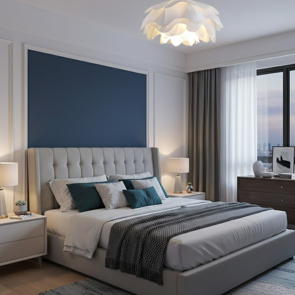 Japandi witte bloemvormige plafondlamp