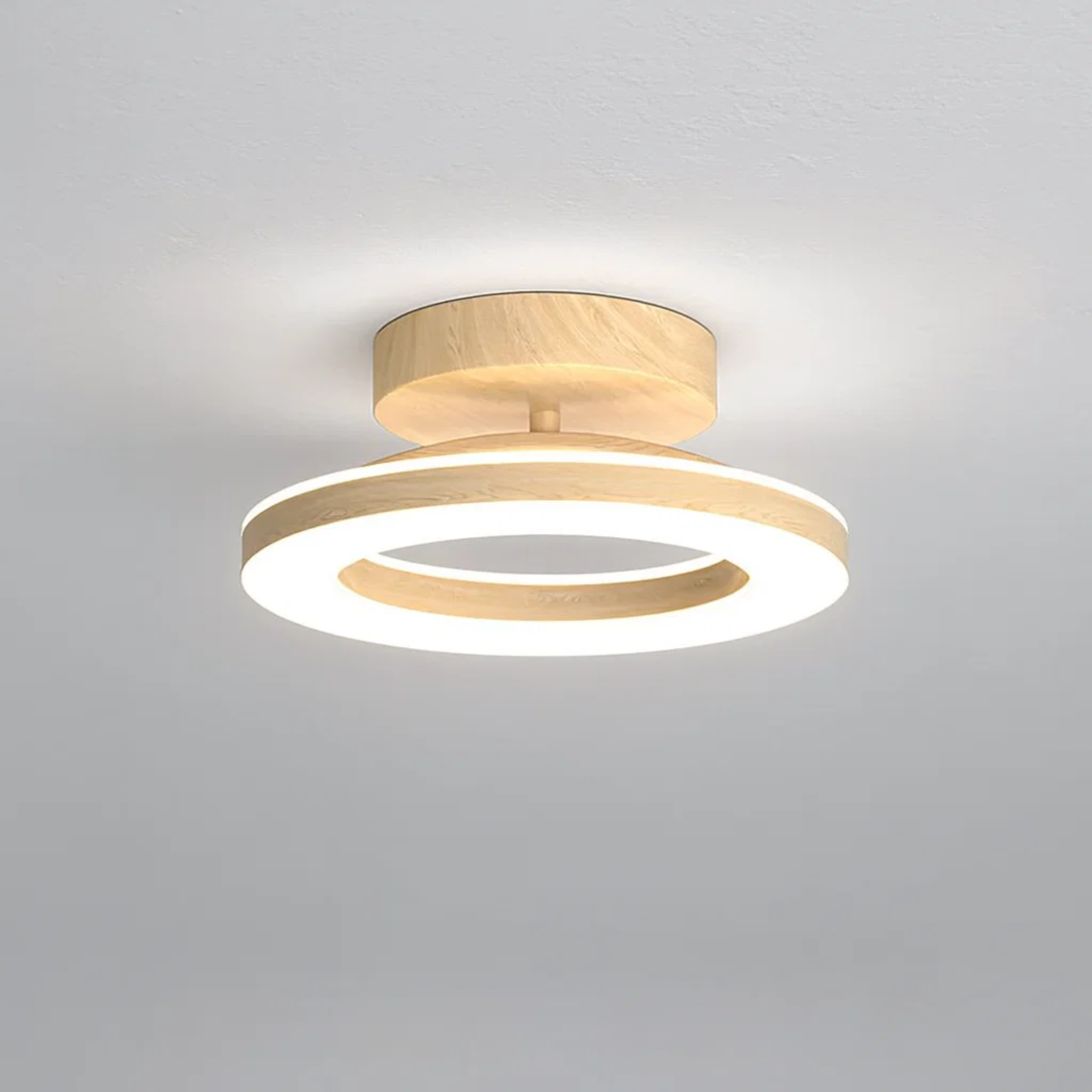 Strakke ronde plafondlamp in Scandinavische stijl