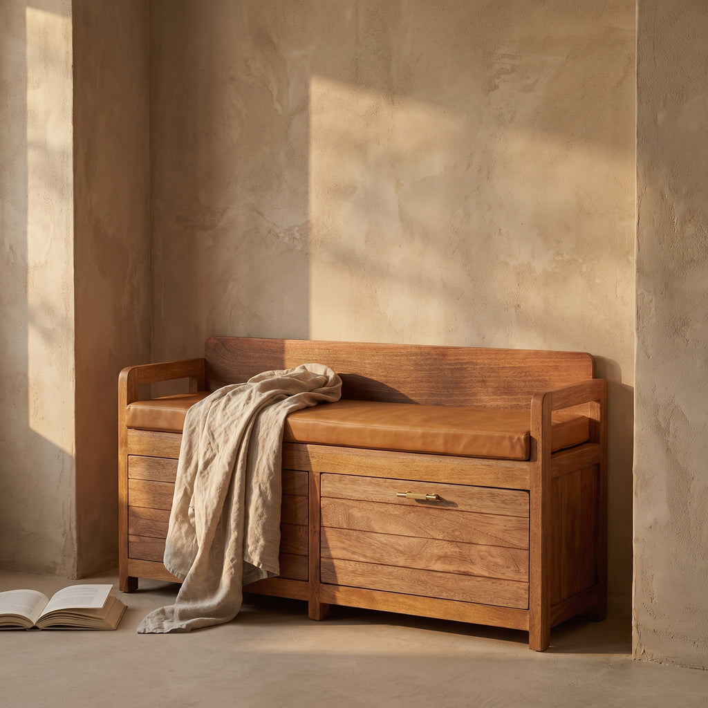 Tuva Solid Wood Bench
