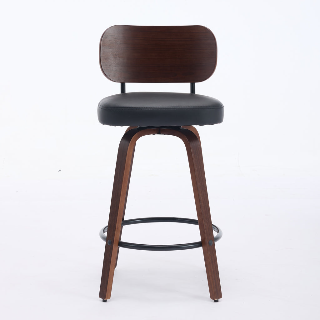 Aina Swivel Walnut Dining Chair