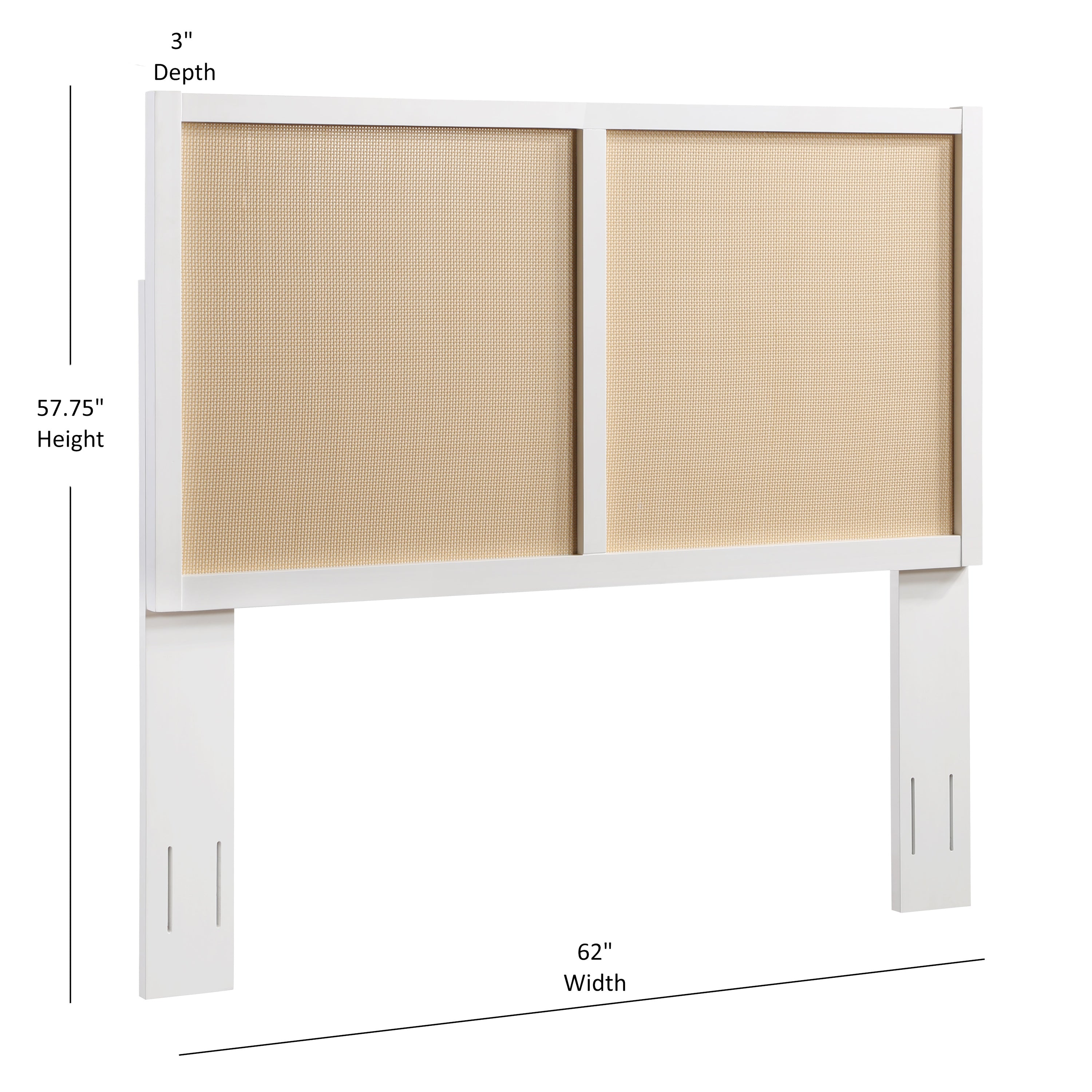 Truls Cane Queen Bed Frame