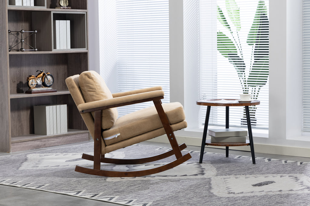 Gitte Velvet Rocking Chair