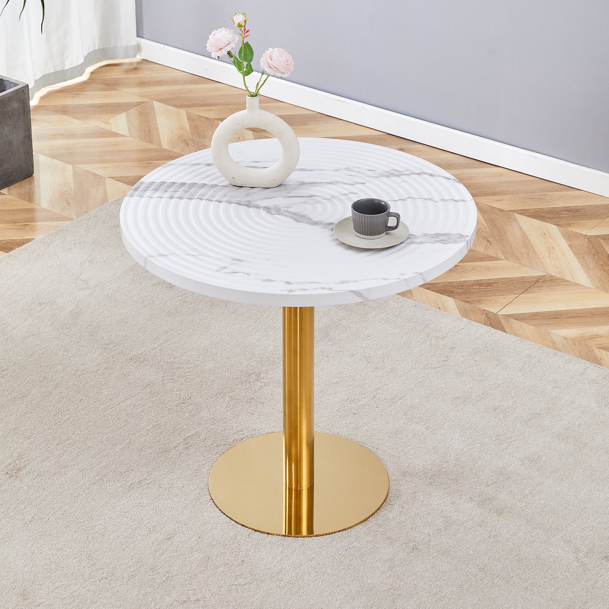 Kari Round Marble Dining Table