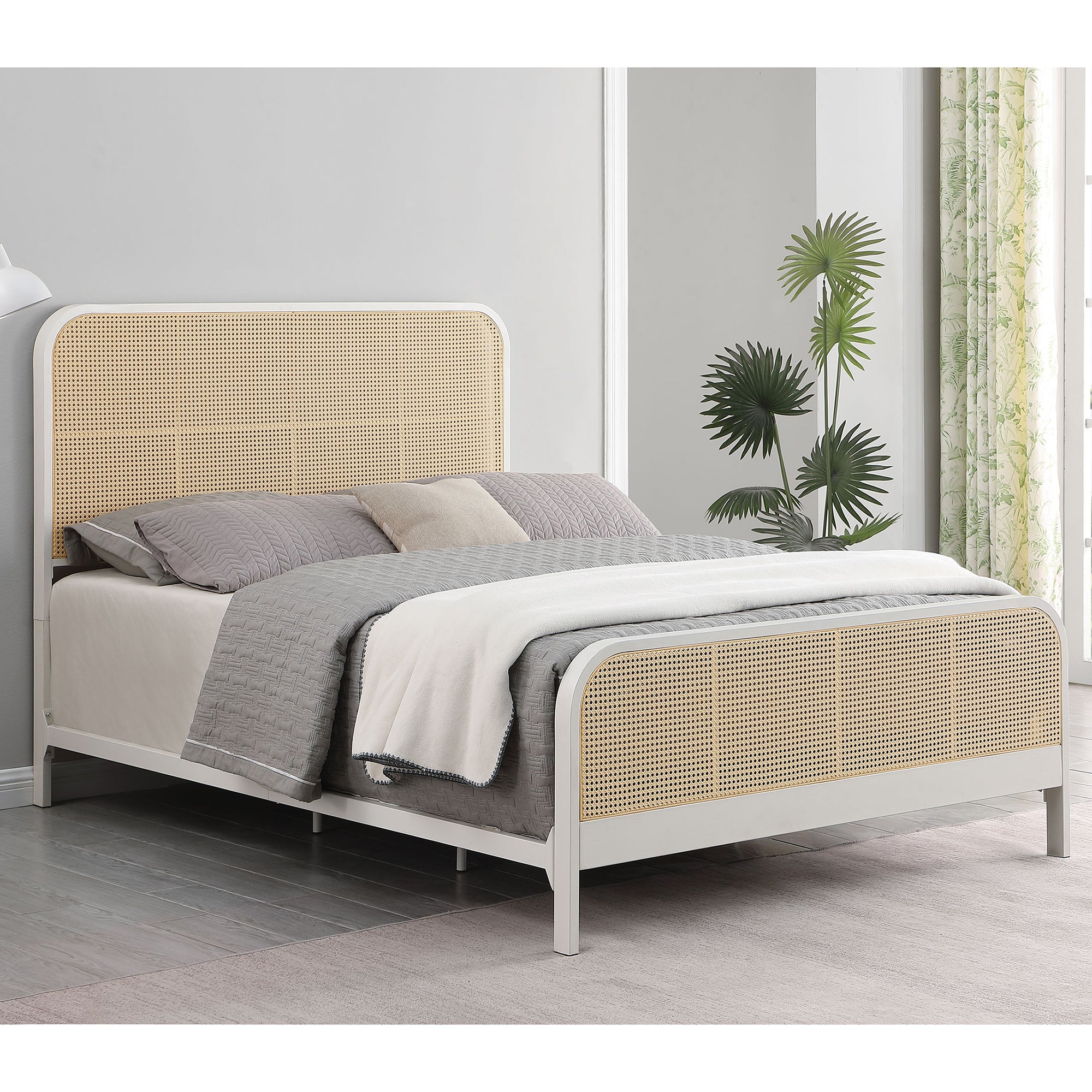 Halfdan Cane Queen Bed Frame