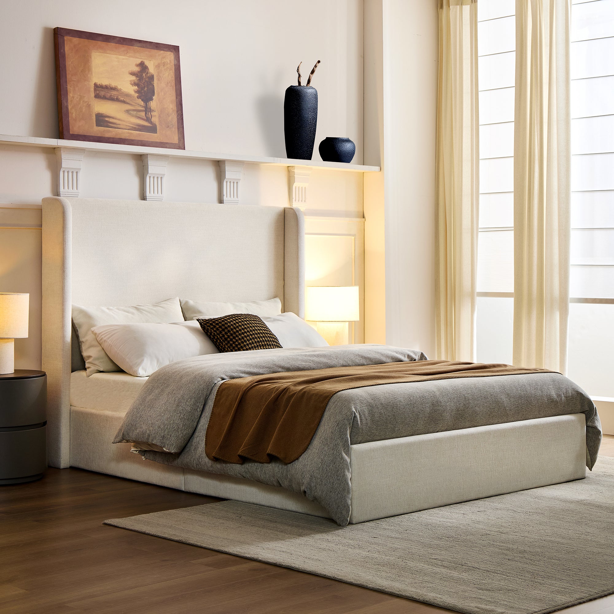 Knud Queen Platform Bed Frame