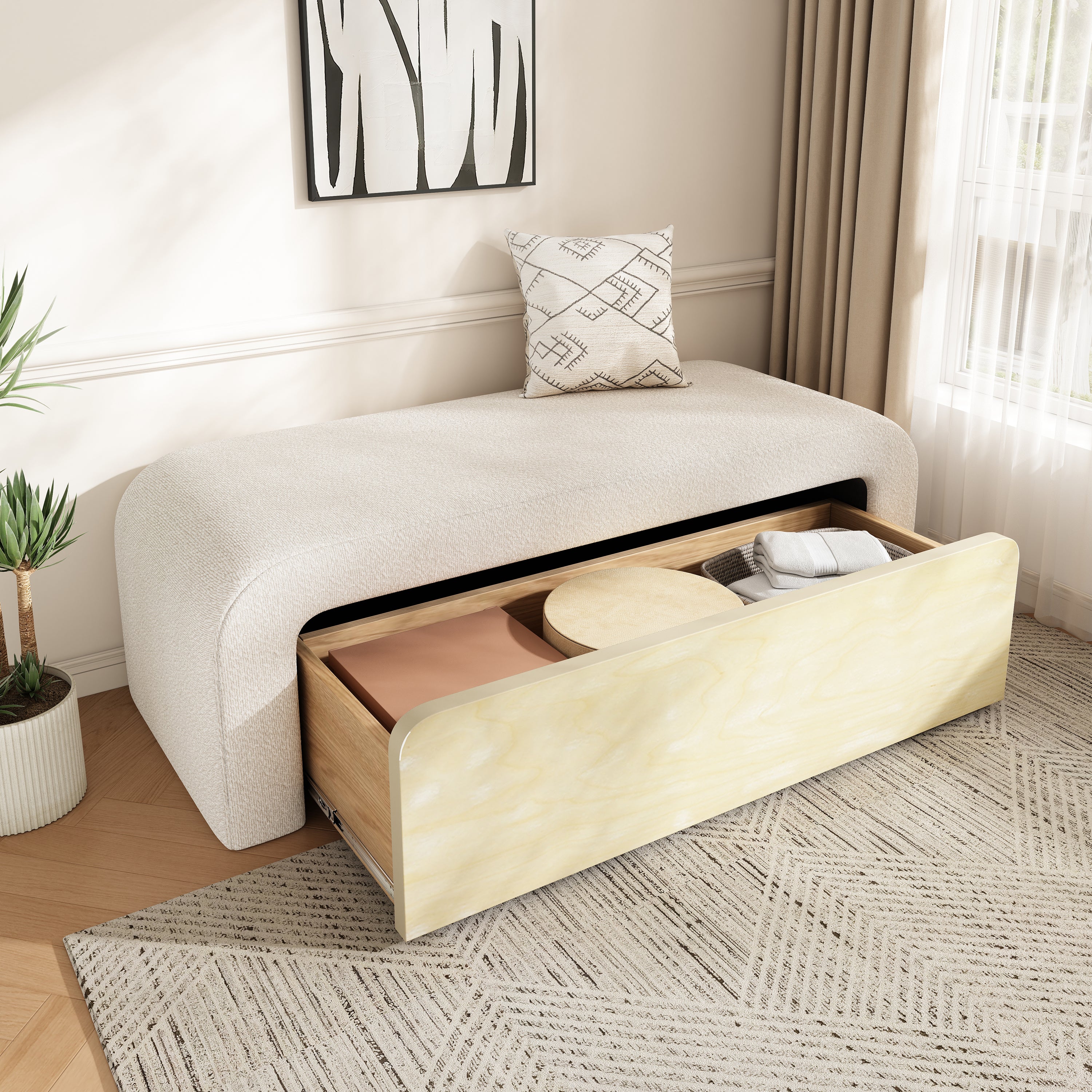Siv Boucle Ottoman