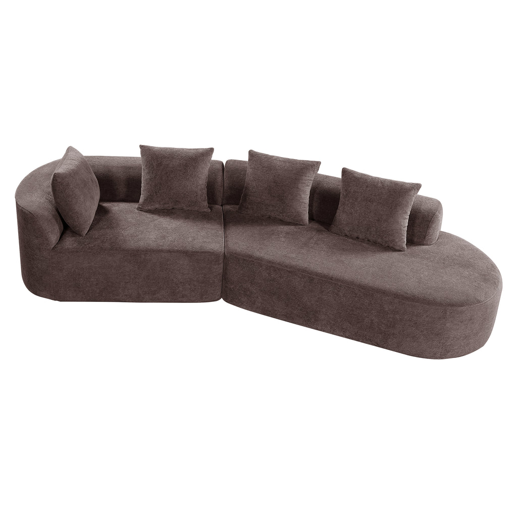 Vigga 2-Piece Curved Sectional Sofa