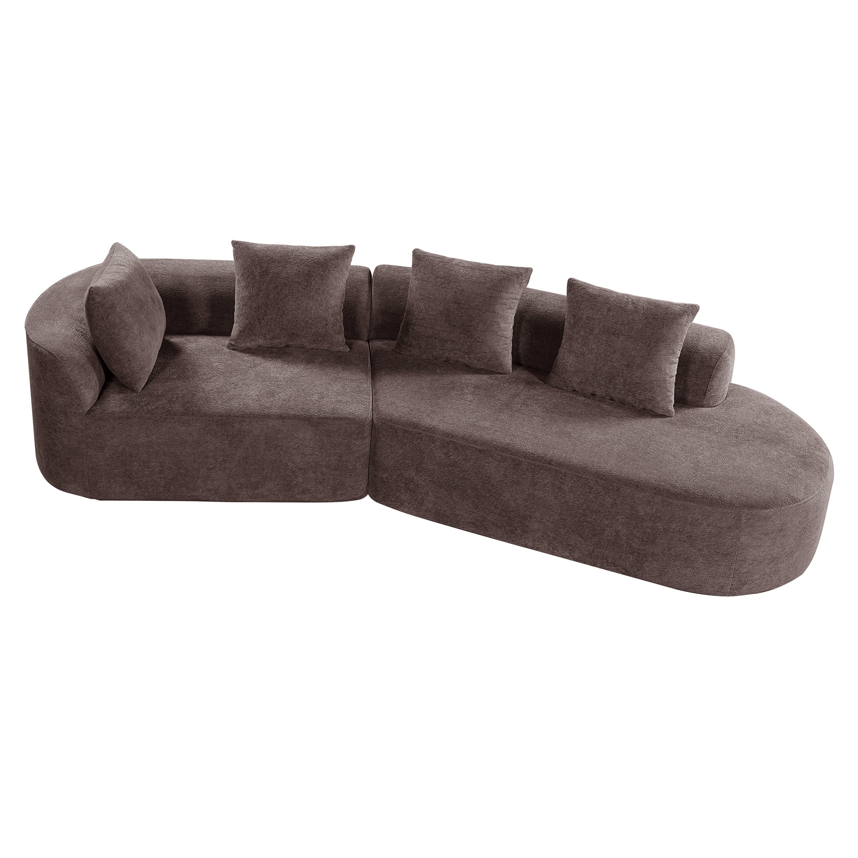 Vigga 2-Piece Curved Sectional Sofa