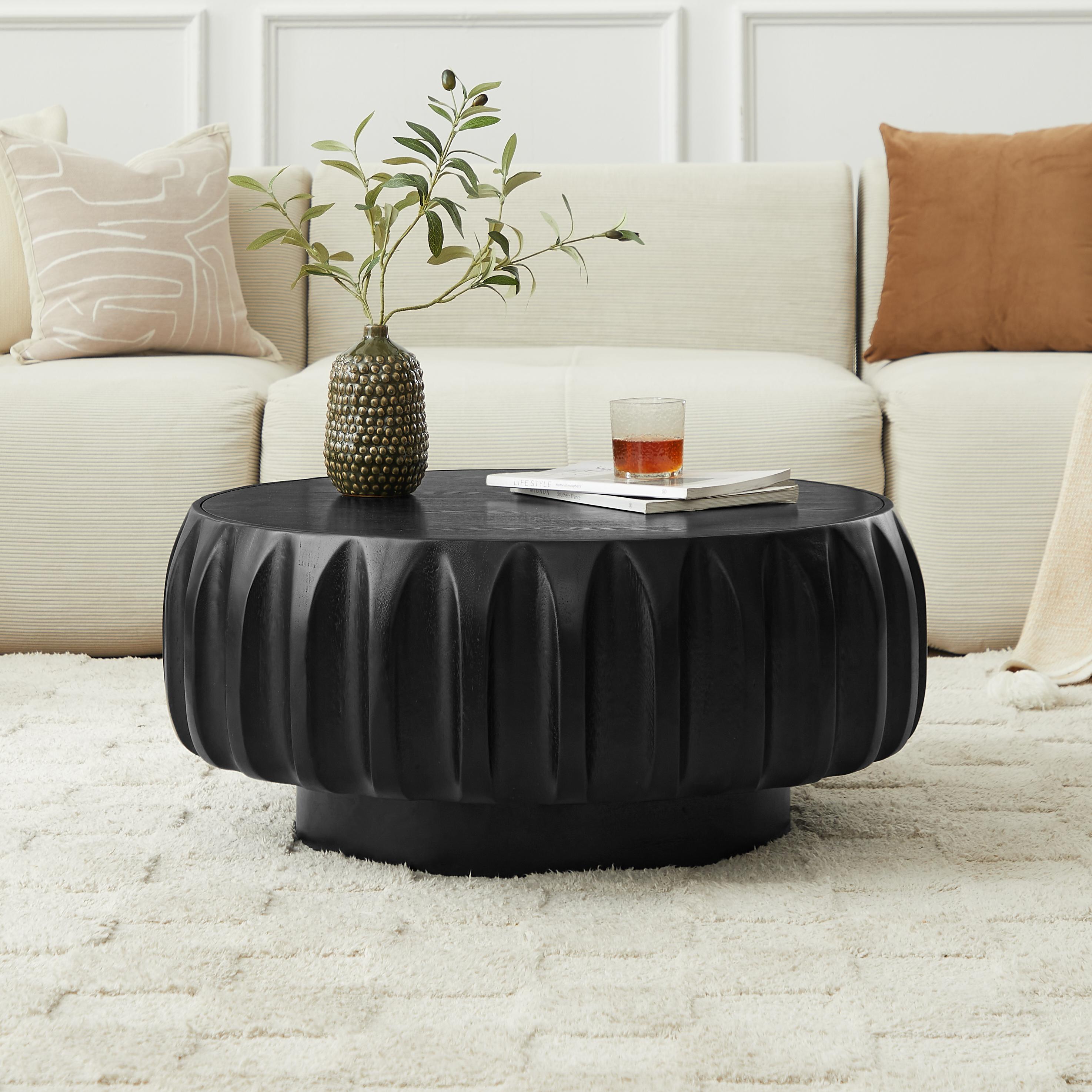Rolf Round Solid Wood Coffee Table
