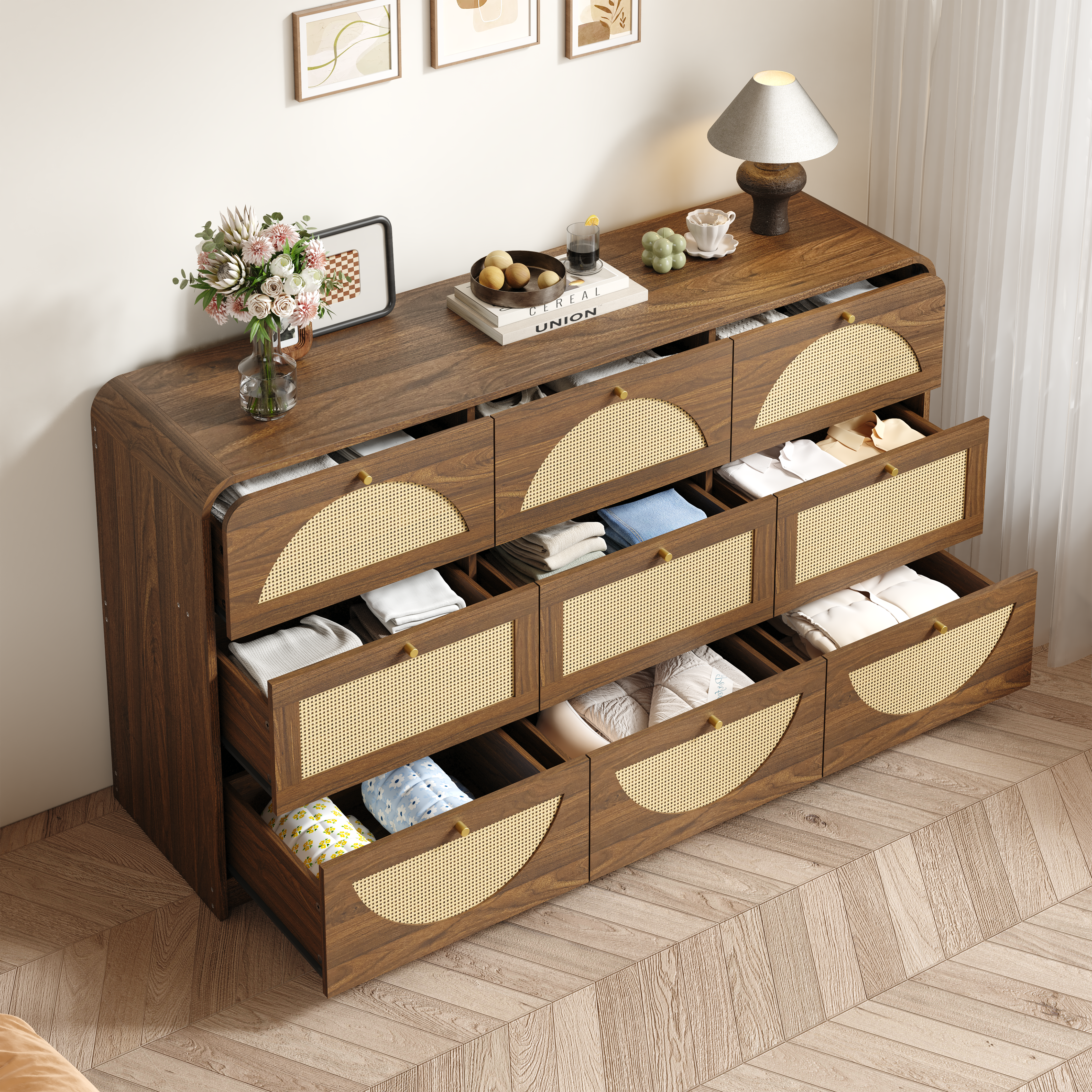 Hilde Storage Walnut Sideboard