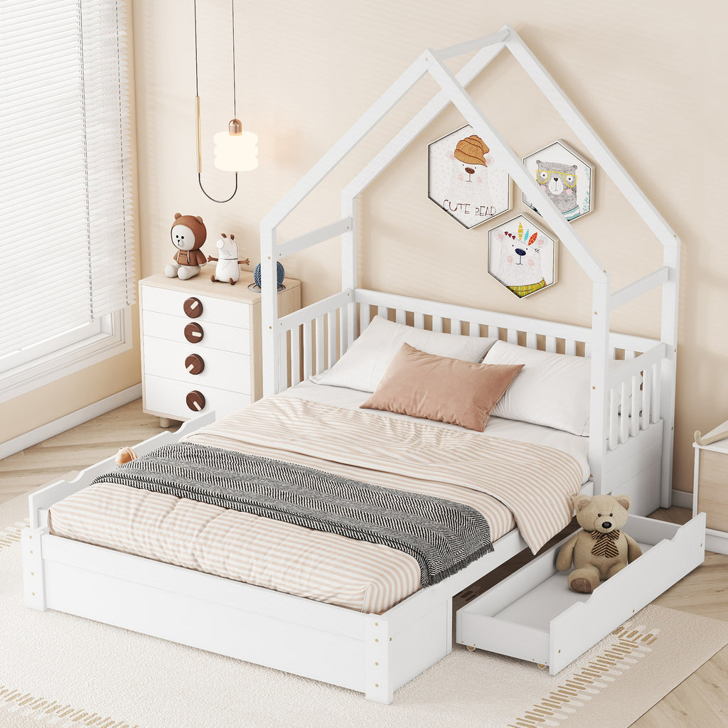 Jorun Solid Wood Queen Platform Bed Frame