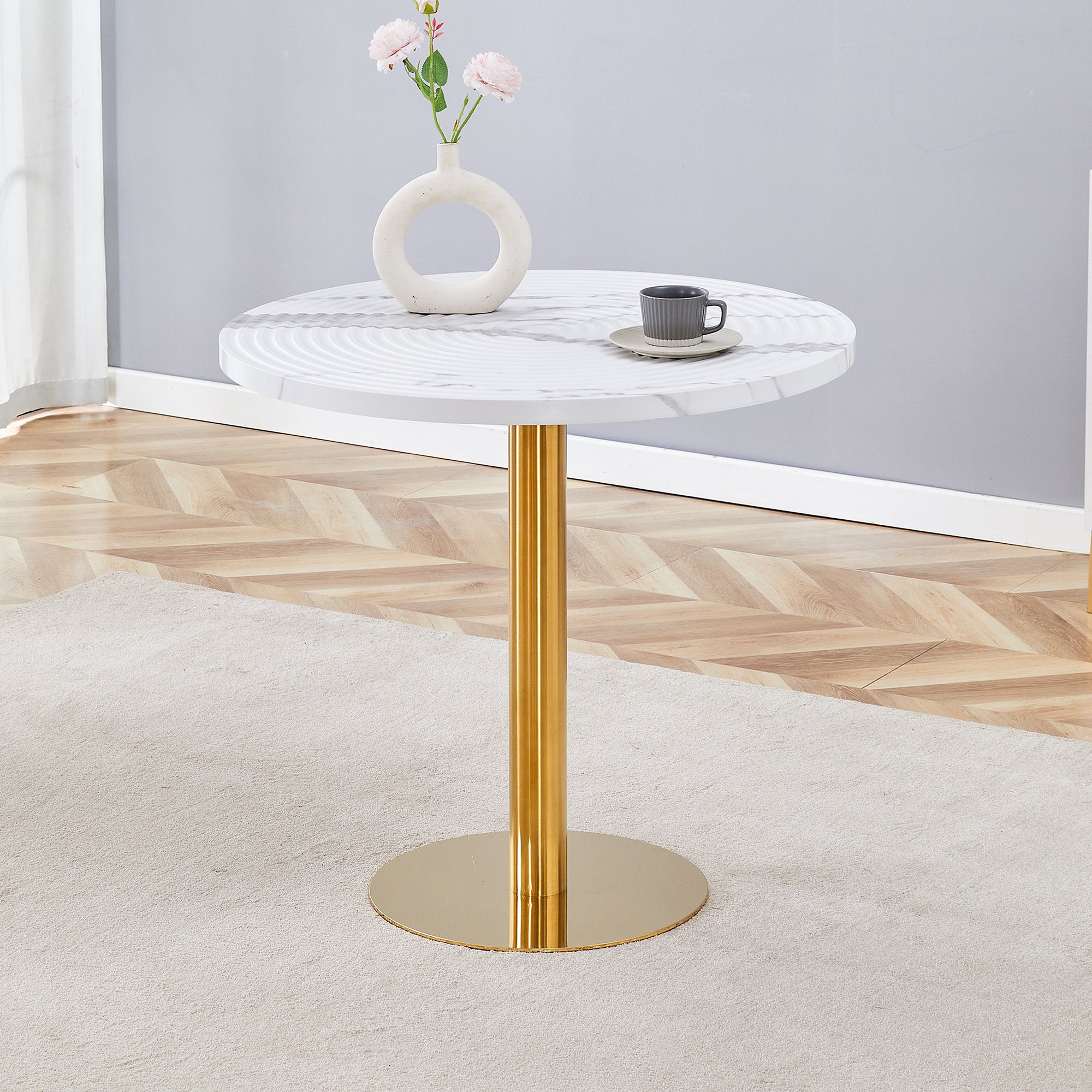 Kari Round Marble Dining Table