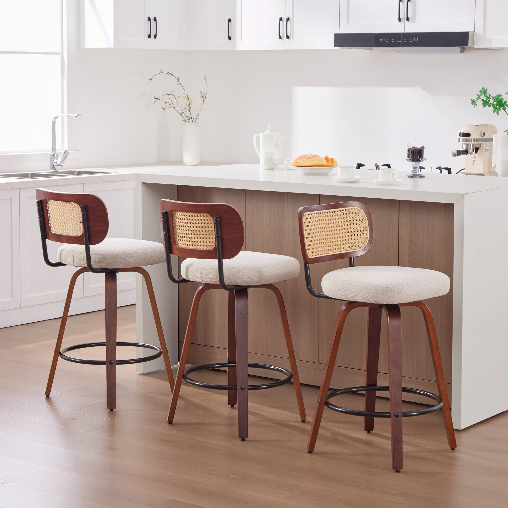 Paal Walnut Counter Stool (Set of 2)
