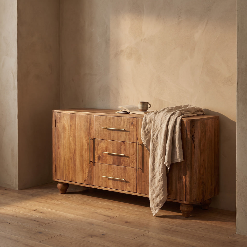 Ulvhild Solid Wood Sideboard
