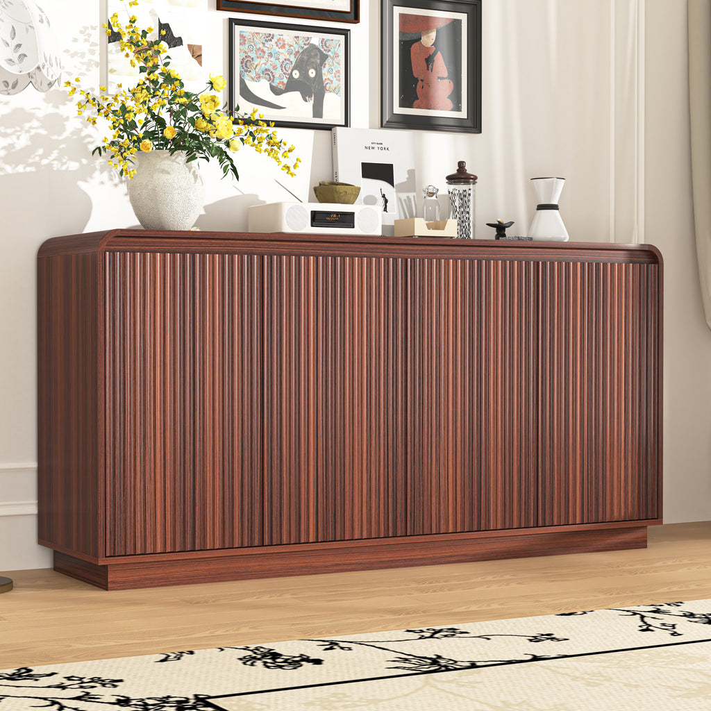 Hanne Fluted Walnut Sideboard