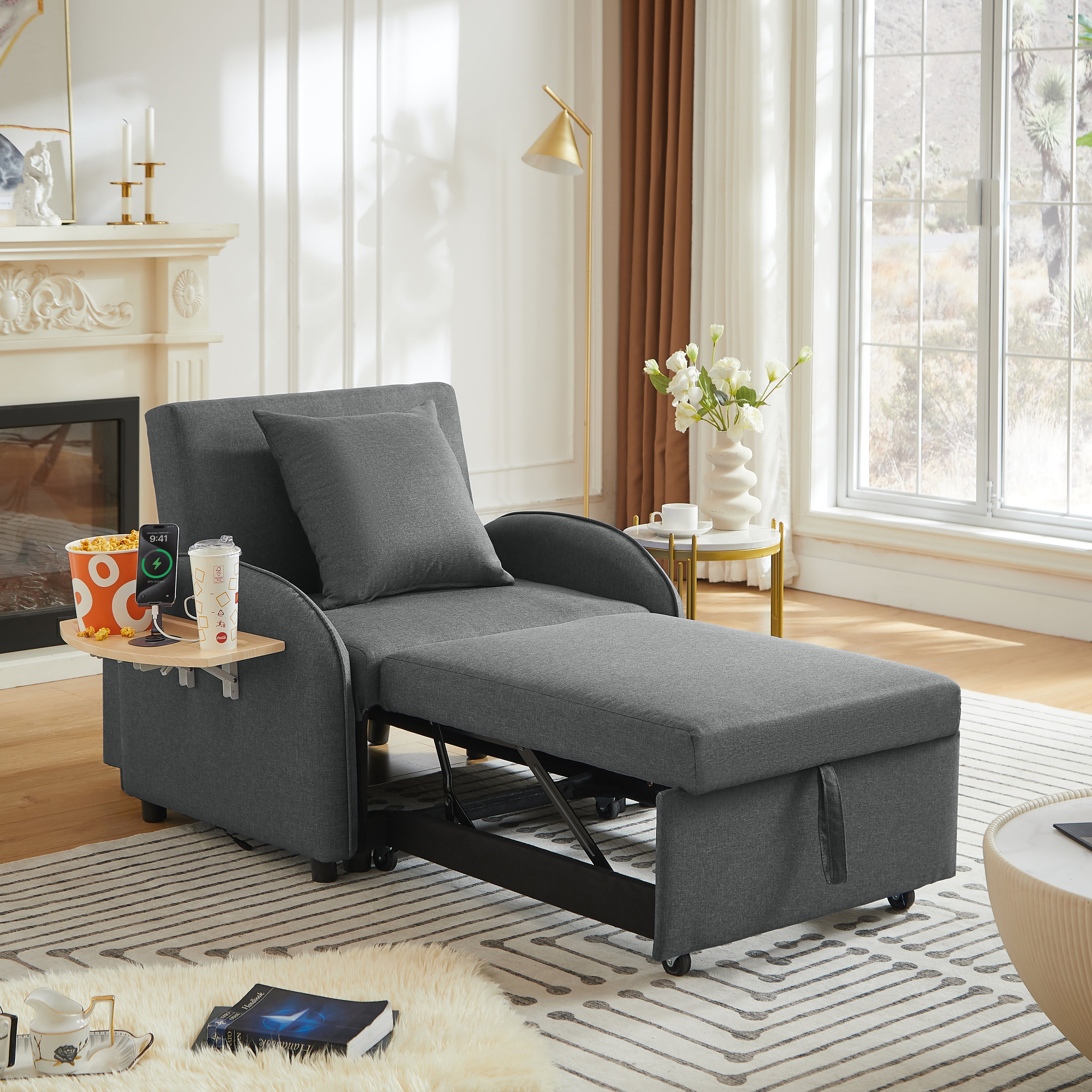 Janne Linen Sofa Bed