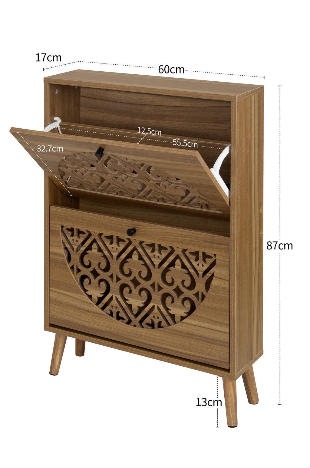 Arna Storage Walnut Cabinet