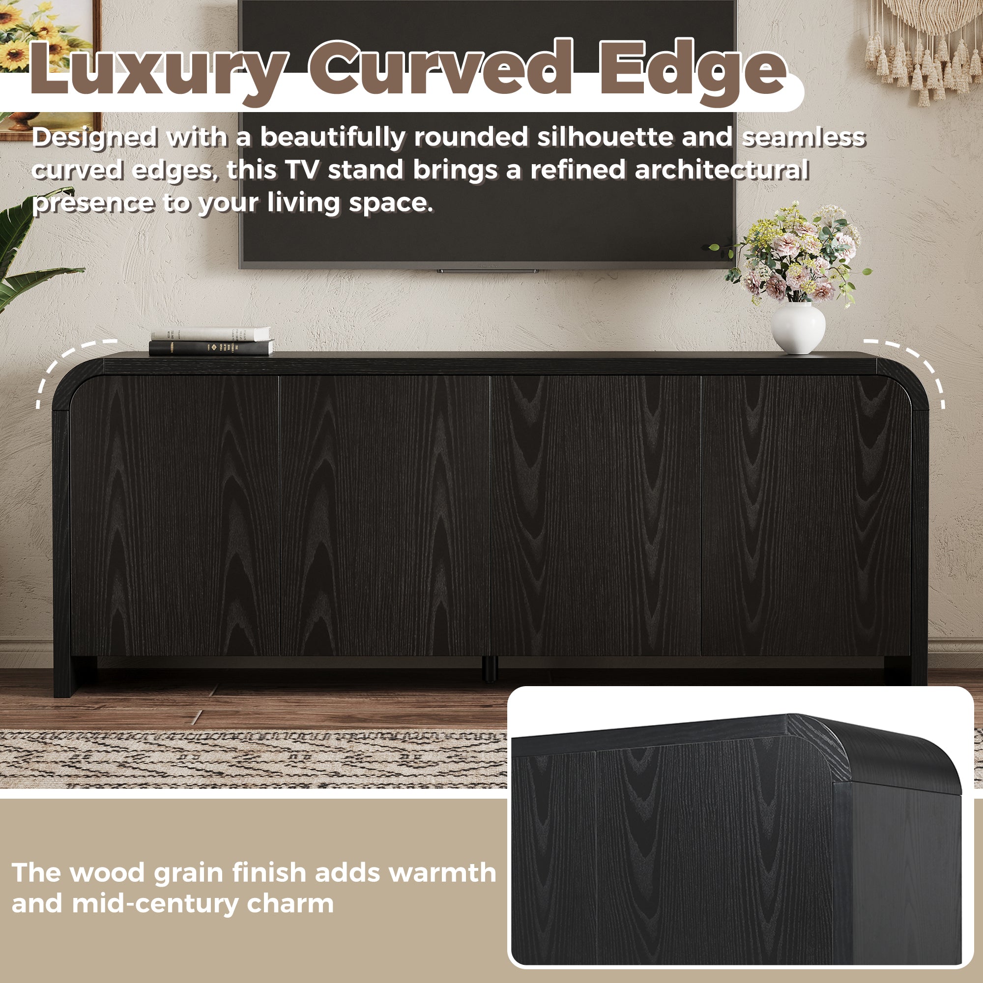 Ronja Curved TV Stand