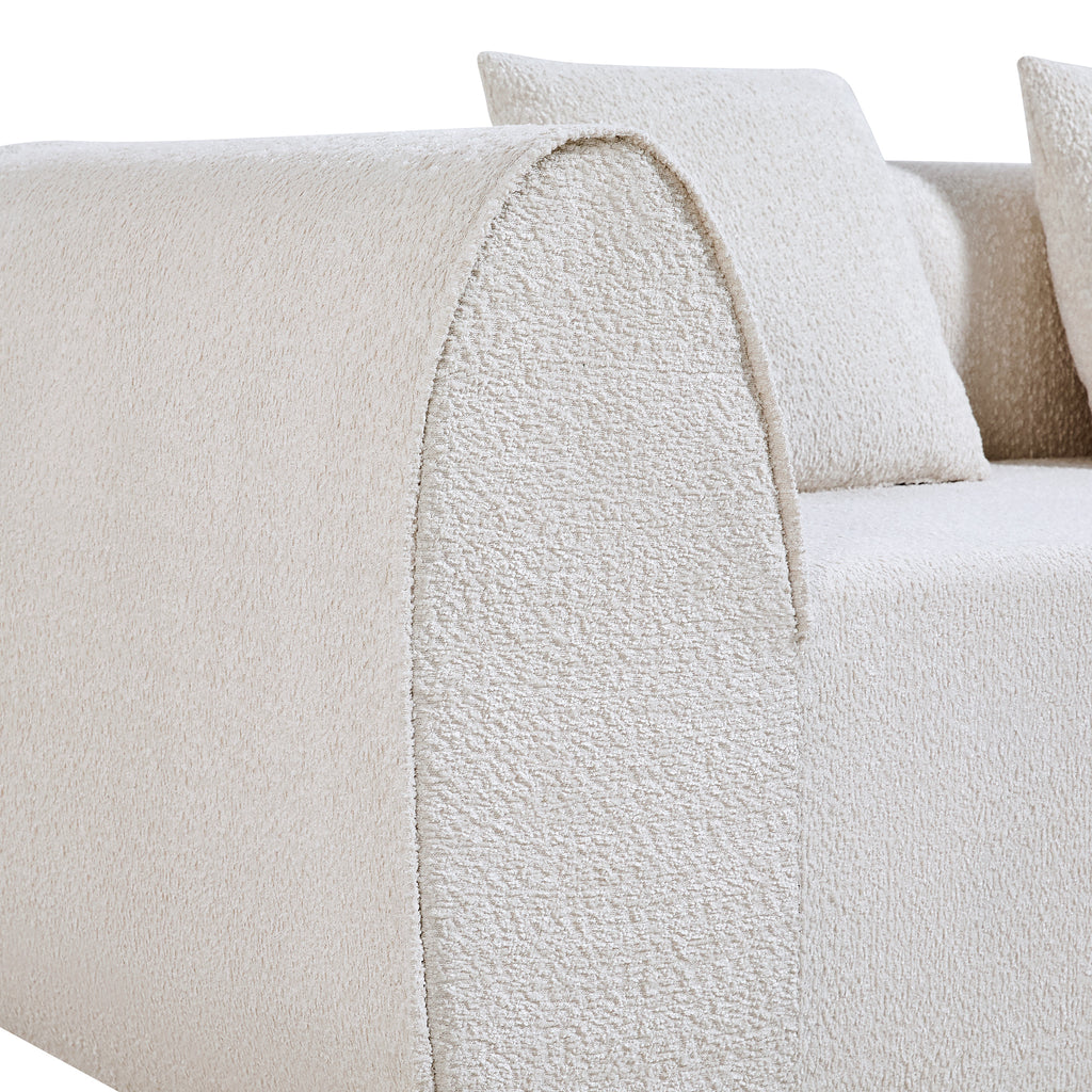Oddny 2-Piece Curved Sectional Sofa