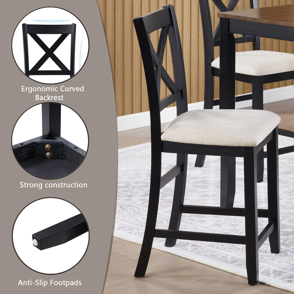 Baldur 5-Piece Oak Dining Set
