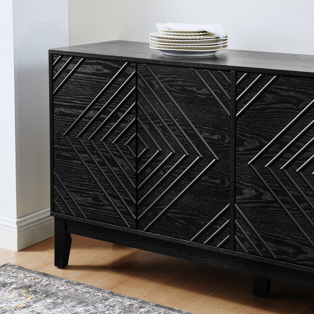 Knud Fluted Solid Wood Sideboard