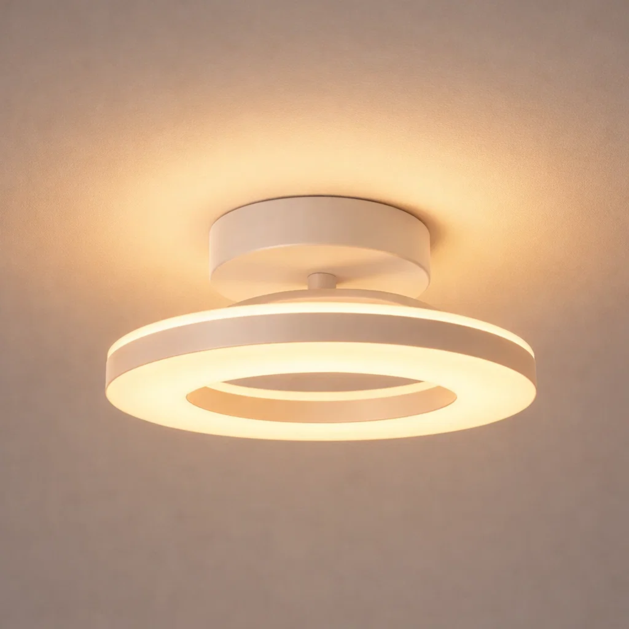 Ronde LED ring plafondlamp voor rustig licht