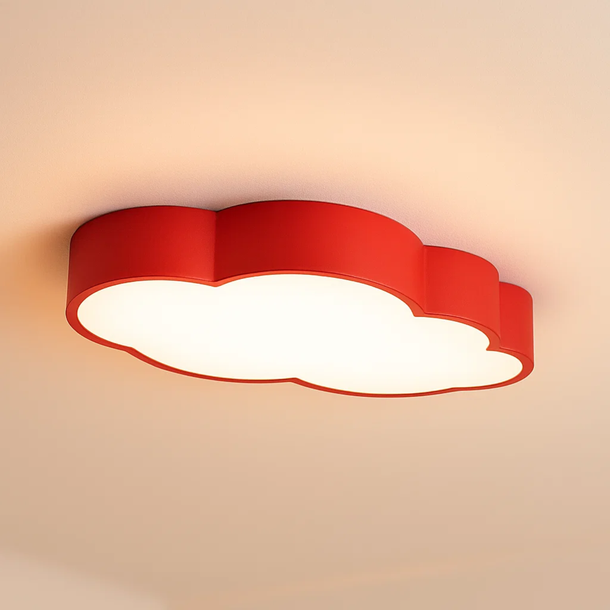 Speelse wolkvormige plafondlamp voor de kinderkamer