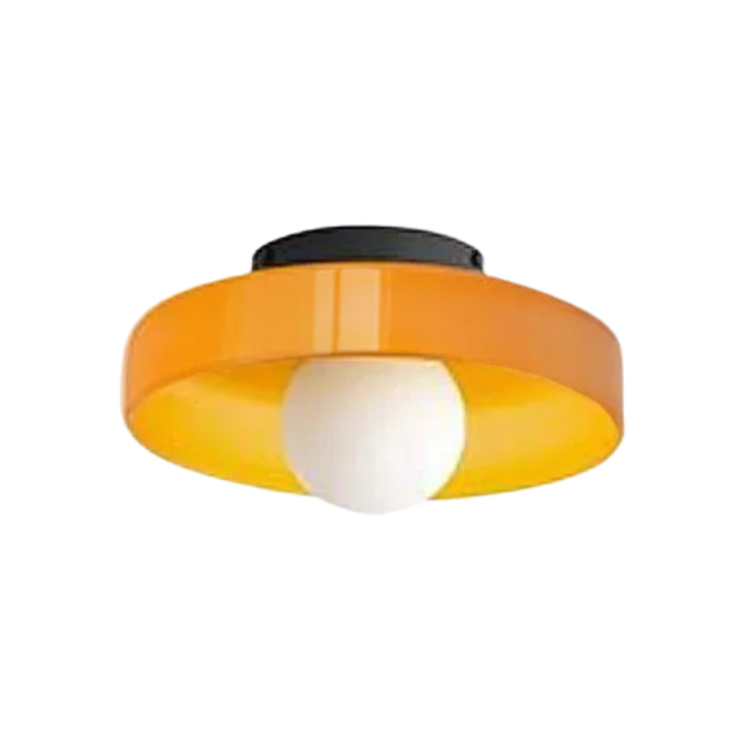 SkyLumi | Rund glasloftlampe med elegant funktionalitet