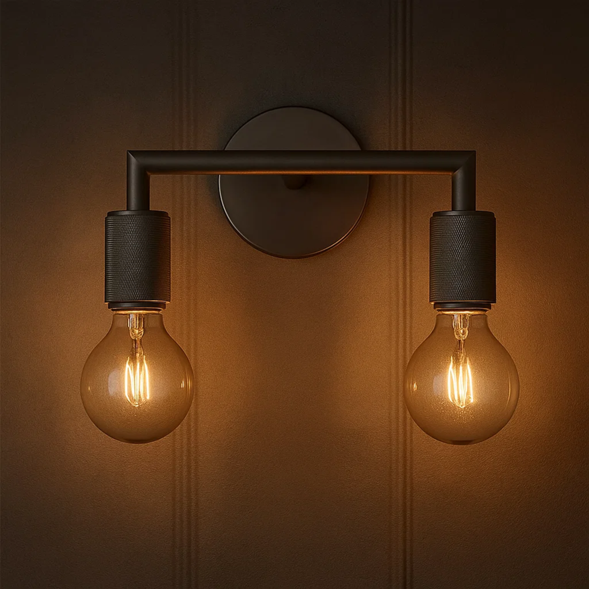 Industriële wandlamp met minimalistisch metalen armatuur