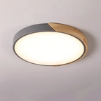 Ronde LED plafondlamp met kleuraccent