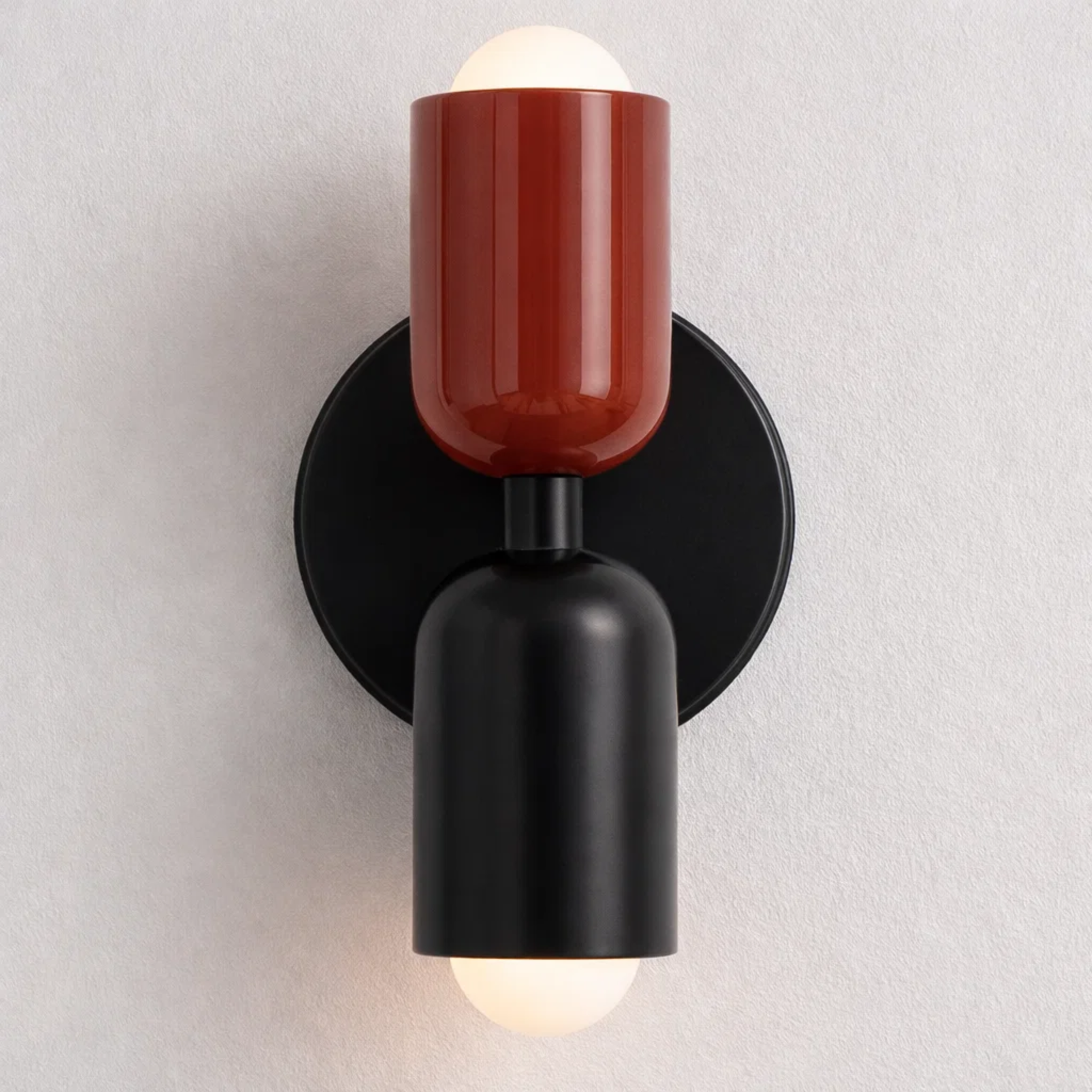 Dubbele wandlamp met warm licht