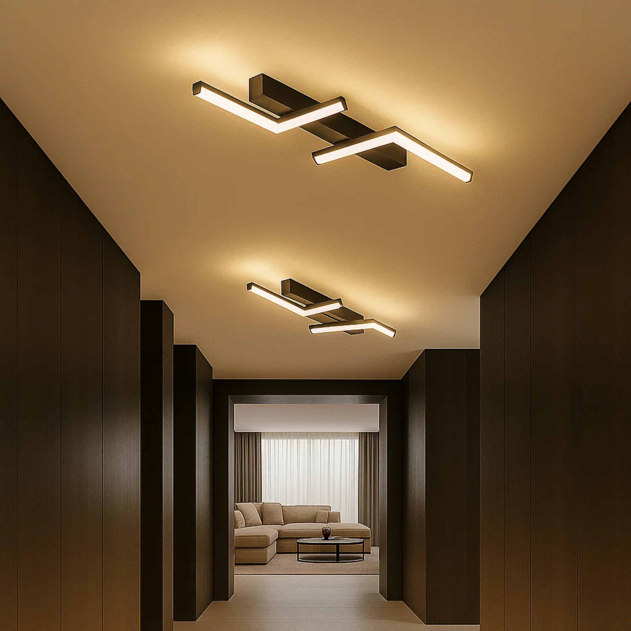 Lineaire LED-plafondlamp