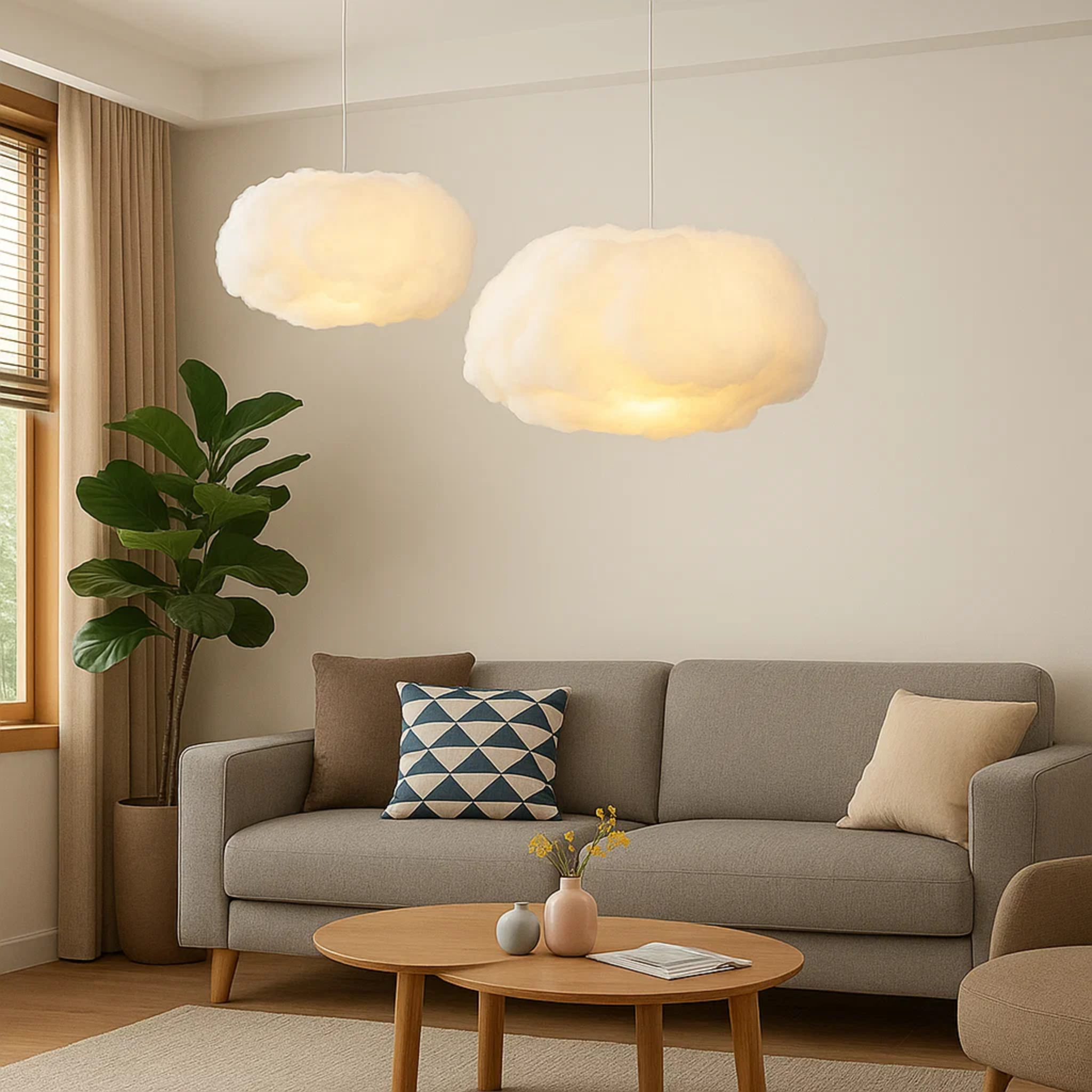 Wolkvormige LED-plafondlamp