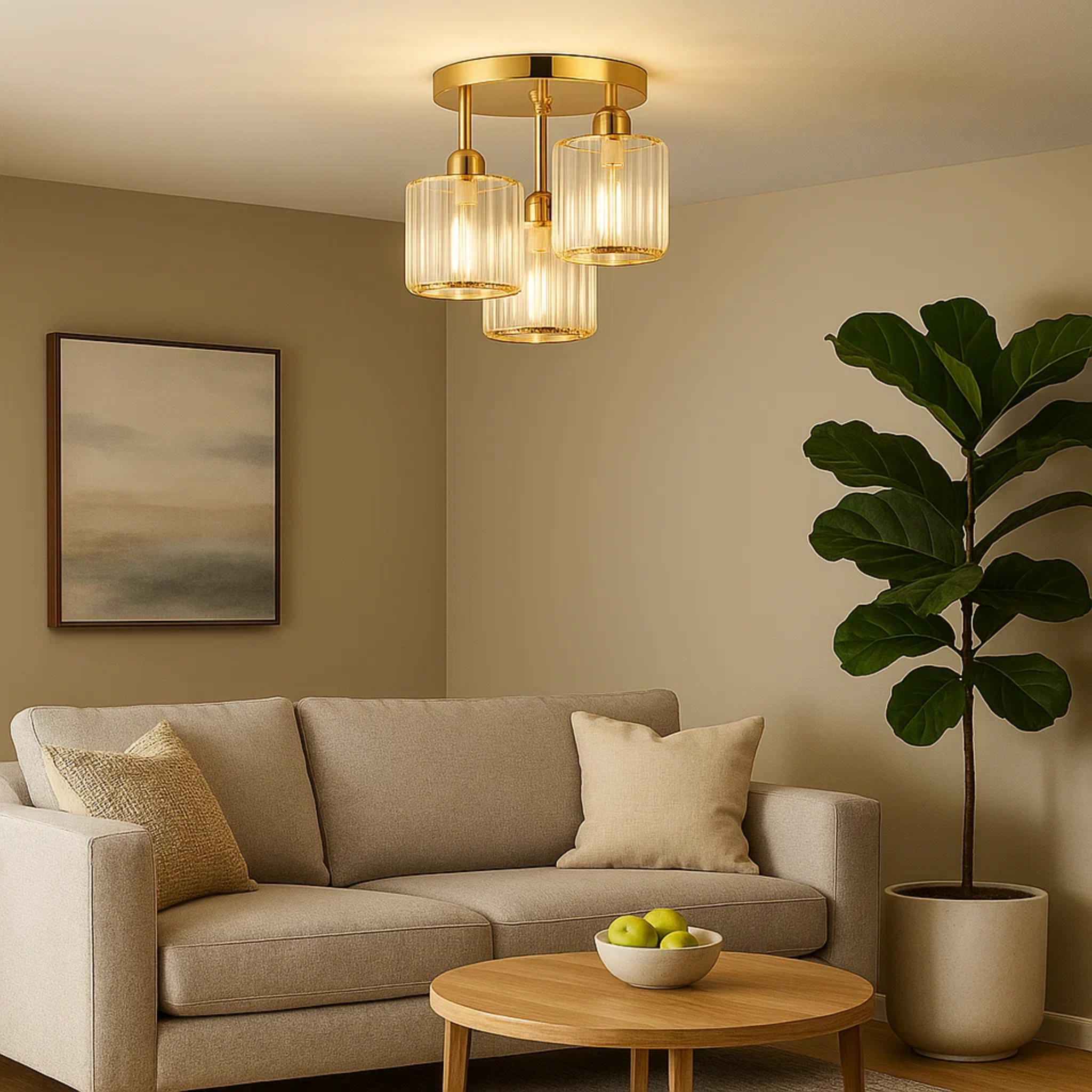 Moderne elegante kristallen plafondlamp