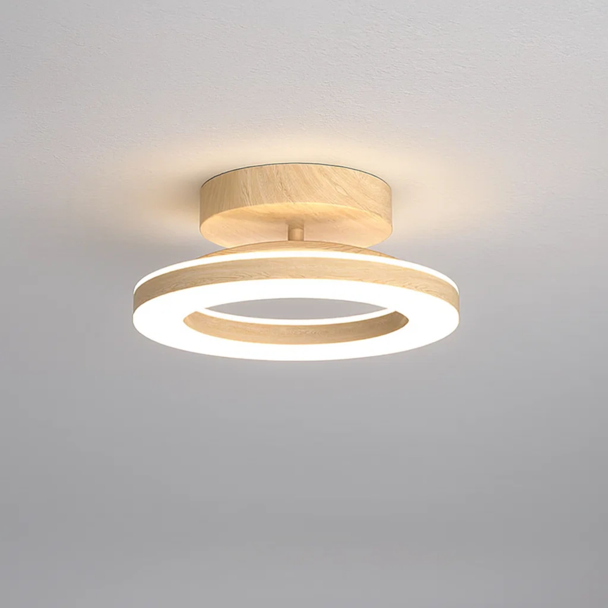 Strakke ronde plafondlamp in Scandinavische stijl