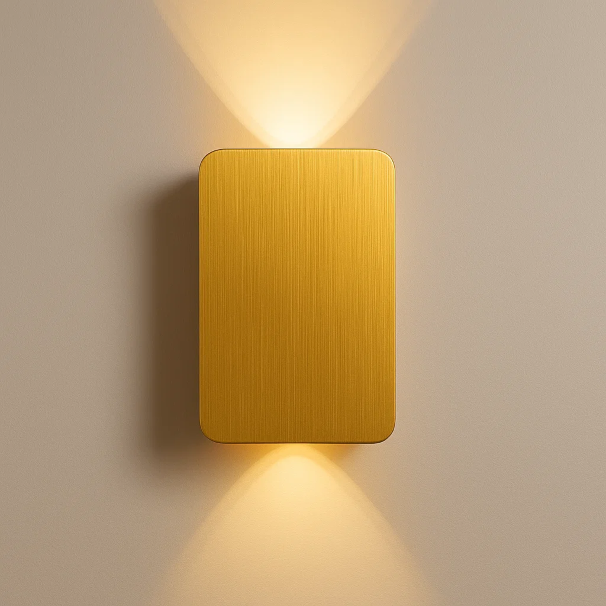 Strakke LED-wandlamp met licht naar boven en beneden