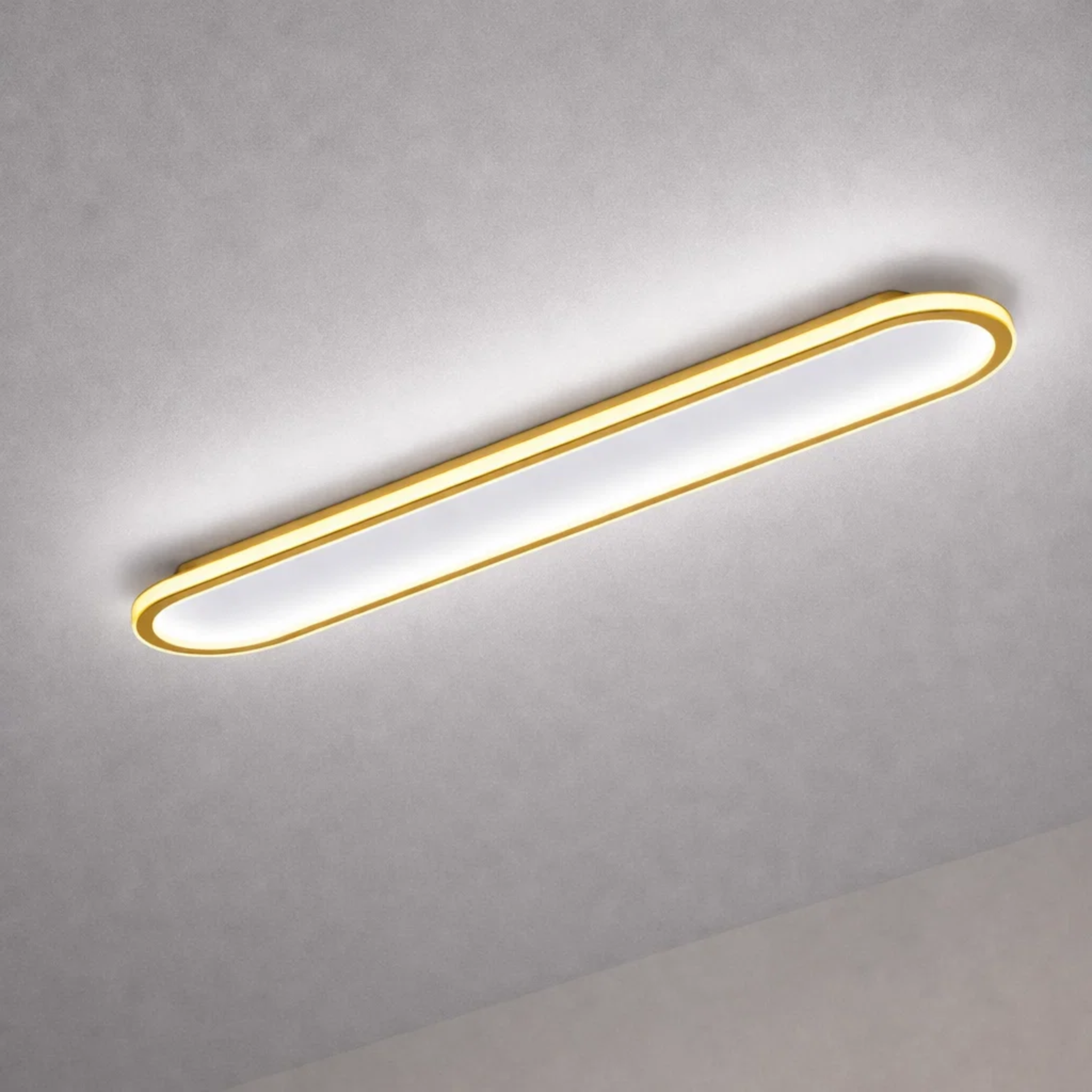 Moderne slanke langwerpige plafondlamp