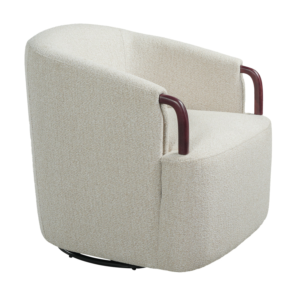 Freja Barrel Boucle Accent Chair